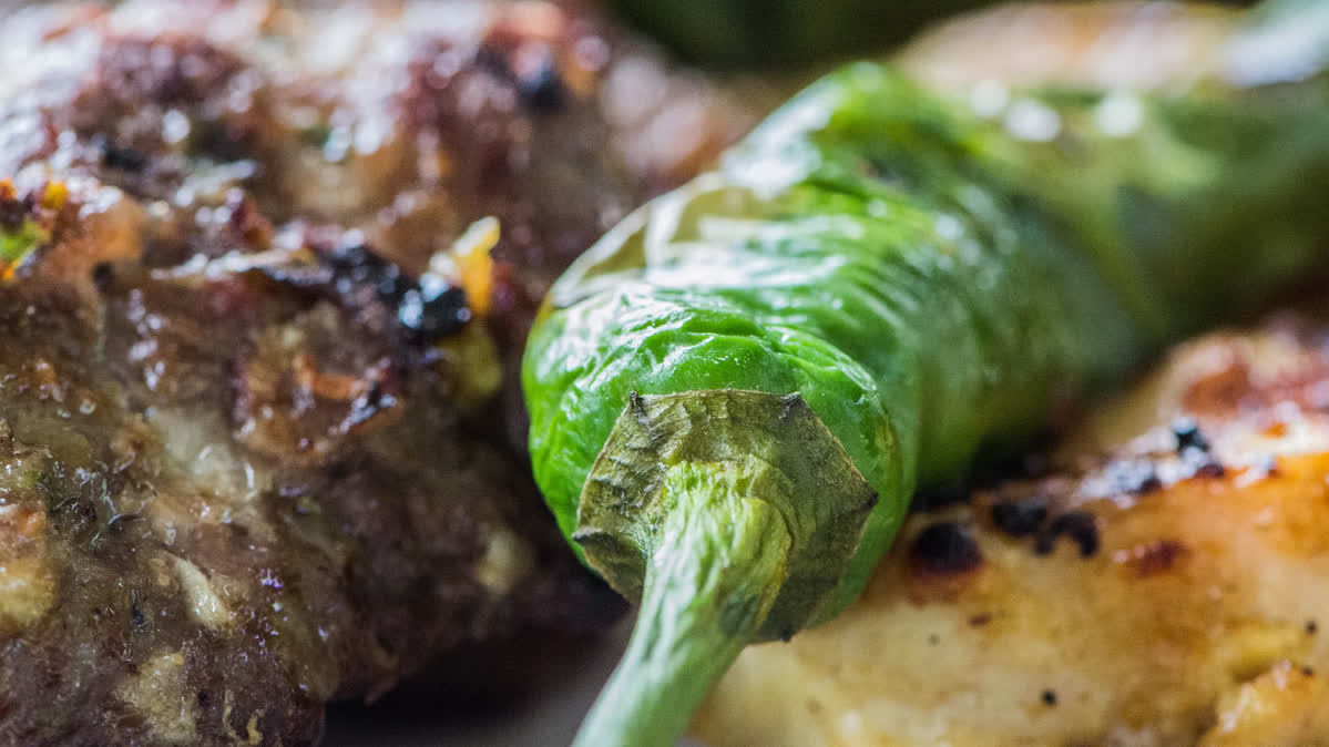 BBQ meat and paprika